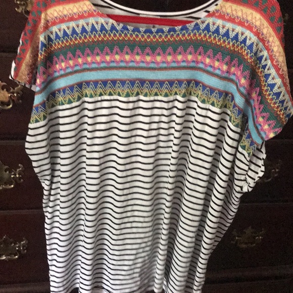 Avenue 26/28 unique black white strip embroidered - Picture 7 of 8